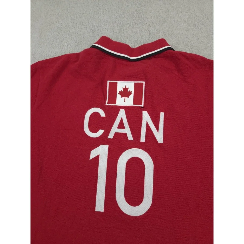 Polo Ralph Lauren Canada Shirt Red Mens 2XL XXL Big Pony Embroidered